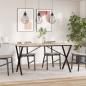 Preview: Esstisch-Gestell in X-Form 140x60x73 cm Stahl