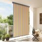 Preview: Rollo Gelb und Blau 180 x 250 cm Stoff und Aluminium
