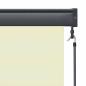 Preview: Rollo Creme 180 x 250 cm Stoff und Aluminium