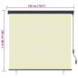 Preview: Rollo Creme 180 x 250 cm Stoff und Aluminium
