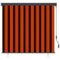 Preview: Rollo Orange und Braun 180 x 250 cm Stoff und Aluminium