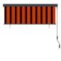 Preview: Rollo Orange und Braun 180 x 250 cm Stoff und Aluminium