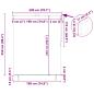 Preview: Rollo Anthrazit 200 x 250 cm Stoff und Aluminium