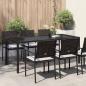 Preview: ARDEBO.de - Gartentisch Braun Poly-Rattan