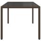 Preview: Gartentisch Braun Poly-Rattan