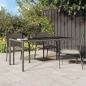 Preview: ARDEBO.de - Gartentisch Grau Poly-Rattan