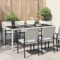 Preview: ARDEBO.de - Gartentisch Weiß Poly-Rattan