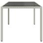 Preview: Gartentisch Weiß Poly-Rattan
