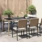 Preview: ARDEBO.de - Gartentisch Beige Poly-Rattan