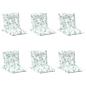 Preview: Outdoor-Kissen 6 stk. Stoff Feines Blattmuster 100 x 50 x 7 cm