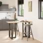 Preview: Bartischbeine T-Form 2 Stk. Naturstahl 60x35x(90-91) cm Stahl
