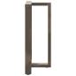 Preview: Bartischbeine T-Form 2 Stk. Naturstahl 60x35x(90-91) cm Stahl