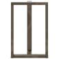 Preview: Bartischbeine T-Form 2 Stk. Naturstahl 60x35x(90-91) cm Stahl