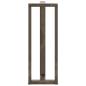 Preview: Bartischbeine T-Form 2 Stk. Naturstahl 40x35x(110-111) cm Stahl