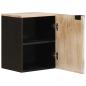 Preview: Badezimmer Hängeschrank Weiß 38 x 33 x 48 cm Massivholz Mango