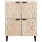 Preview: Sideboard Weiße gewaschene Oberfläche 60 x 33 x 75 cm