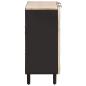 Preview: Sideboard mit Regal Weiße gewaschene Oberfläche 90 x 33 x 75 cm