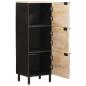 Preview: Highboard Weiße gewaschene Oberfläche 40 x 33 x 110 cm