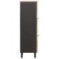 Preview: Highboard Weiße gewaschene Oberfläche 40 x 33 x 110 cm