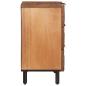 Preview: Nachttisch Braun 50 x 33 x 62 cm Massivholz Mango