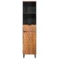 Preview: Badezimmerschrank Braun 38 x 33 x 160 cm Massivholz Mango