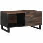 Preview: ARDEBO.de - Couchtisch Walnuss 80 x 50 x 40 cm Holzwerkstoff