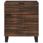 Preview: Nachttisch Walnuss 50 x 33 x 60 cm Holzwerkstoff