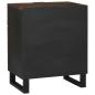 Preview: Nachttisch Walnuss 50 x 33 x 60 cm Holzwerkstoff