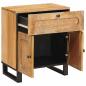Preview: Nachttisch Natur 50 x 33 x 60 cm Massivholz Mango