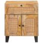Preview: Nachttisch Natur 50 x 33 x 60 cm Massivholz Mango