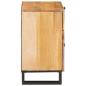 Preview: Nachttisch Natur 50 x 33 x 60 cm Massivholz Mango