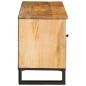Preview: TV-Schränk mit Regal Braun 100 x 33 x 46 cm Massivholz Mango
