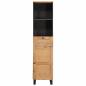 Preview: Badezimmerschrank Braun 38 x 33 x 160 cm Massivholz Mango