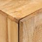 Preview: Sideboard Braun 40 x 33 x 75 cm Massivholz Mango