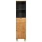 Preview: Badezimmerschrank Hellbraun 38 x 33 x 160 cm Holzwerkstoff