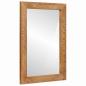 Preview: ARDEBO.de - Wandspiegel 70 x 50 cm Ingenieurholz und Glas Rechteckig