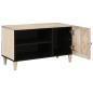 Preview: TV-Einheiten mit Regal Weiß 80 x 33 x 46 cm Holzwerkstoff