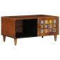 Preview: Couchtisch Braun 80 x 50 x 40 cm Massivholz Mango