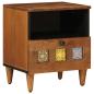 Preview: Nachttisch Braun 40 x 33 x 46 cm Massivholz Mango