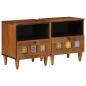 Preview: Nachttisch 2 stk. Braun 40 x 33 x 46 cm Massivholz Mango