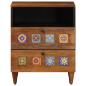 Preview: Nachttisch Braun 50 x 33 x 62 cm Massivholz Mango