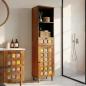 Preview: ARDEBO.de - Badezimmerschrank Walnuss 38 x 33 x 160 cm