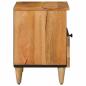Preview: Nachttisch 2 stk. Natur 40 x 33 x 46 cm Massivholz Mango