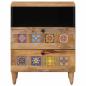 Preview: Nachttisch Natur 50 x 33 x 62 cm Massivholz Mango