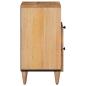 Preview: Nachttisch Natur 50 x 33 x 62 cm Massivholz Mango