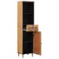 Preview: Badezimmerschrank Natur 38 x 33 x 160 cm Massivholz Mango