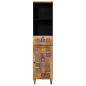 Preview: Badezimmerschrank Natur 38 x 33 x 160 cm Massivholz Mango
