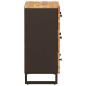 Preview: Aufbewahrungs-Sideboard 60 x 33 x 75 cm Massivholz Mango Braun