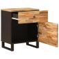 Preview: Bettkasten Braun 50 x 33 x 60 cm Massivholz Mango