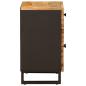 Preview: Bettkasten Braun 50 x 33 x 60 cm Massivholz Mango